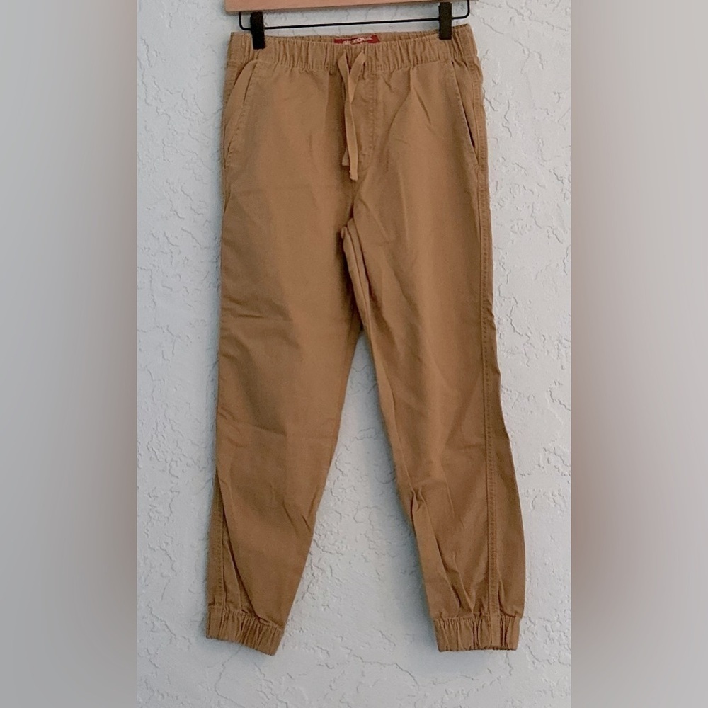 Boy's Arizona Jean Company Tan Joggers - Picture 1 of 7